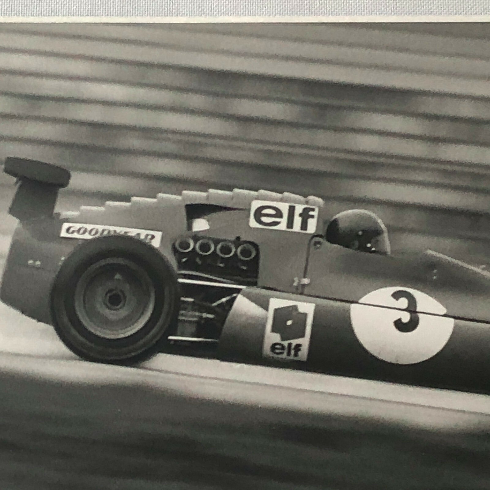 Vintage 1972 Patrick Depailler Formula 2 F2 ELF Racing Car Photo Photograph 