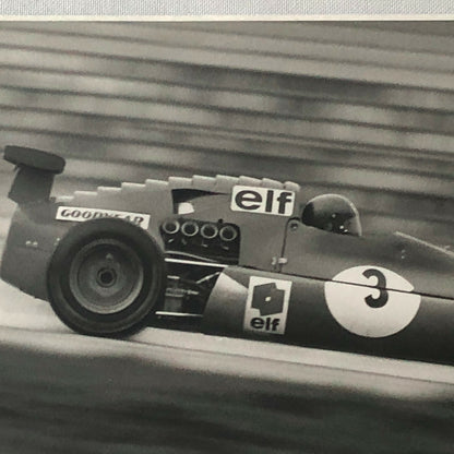 Vintage 1972 Patrick Depailler Formula 2 F2 ELF Racing Car Photo Photograph 