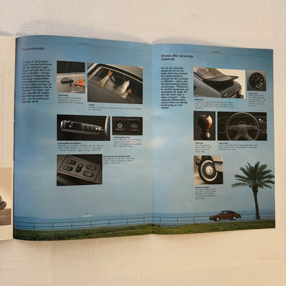 Vintage Saab 900 Cabriolet Saab 900 Turbo 16 Aero Sales Brochure Car SWEDISH