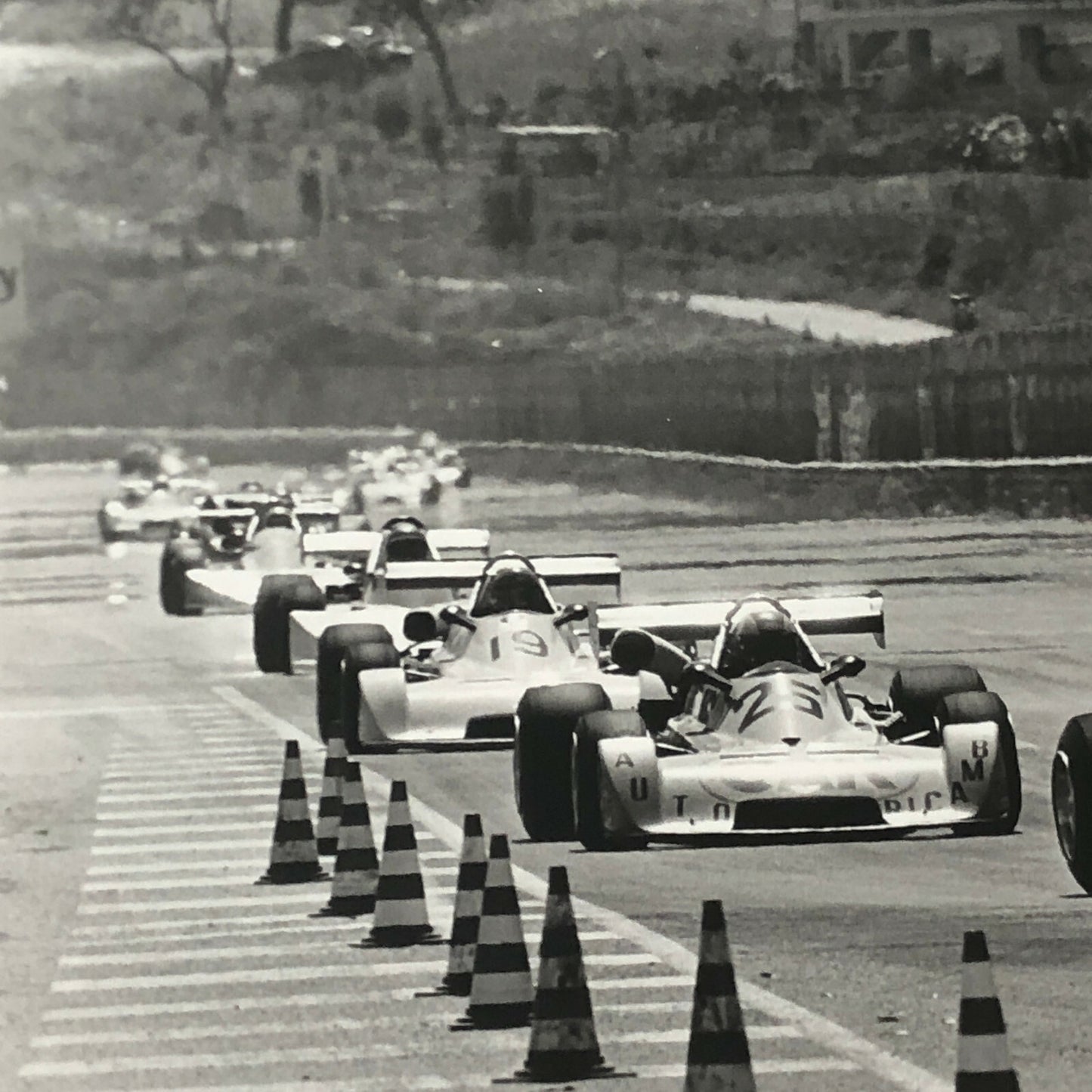 Vintage 1976 Formula 2 F2 Pergusa Grand Prix Racing Photo Photograph Cars