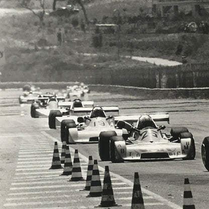 Vintage 1976 Formula 2 F2 Pergusa Grand Prix Racing Photo Photograph Cars
