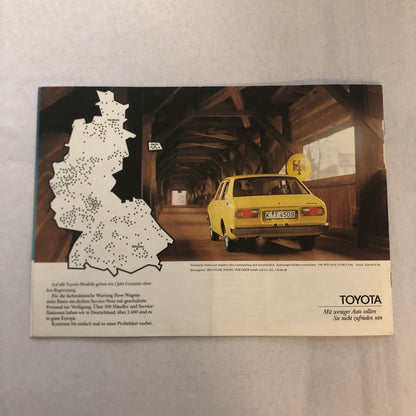 Toyota Corolla Car Sales Brochure Catalog 2 Door 4 Door Coupe Combi Wagon GERMAN