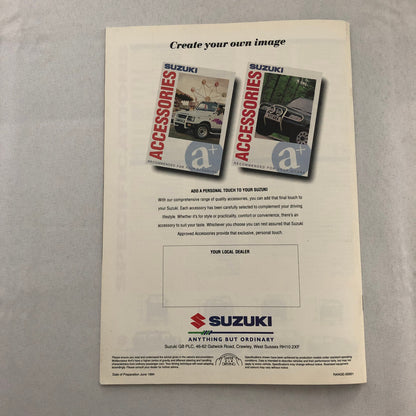 1994 Suzuki Sales Brochure Catalog Capuccino Vitara Swift Samurai Supercarry