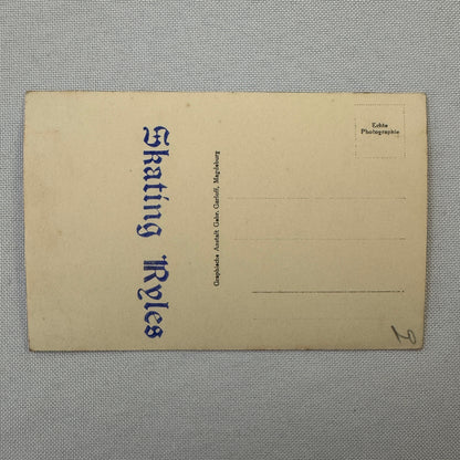 Circus Rollerskating Roller Skate Circus Act Photo Photograph Postcard Vintage