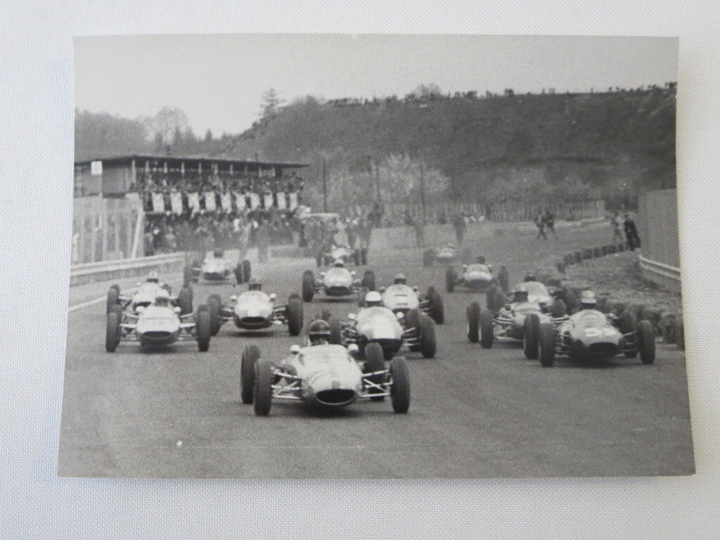 Vintage 1960s Racing Photograph Photo Image - Balteria Partenza - Italy 