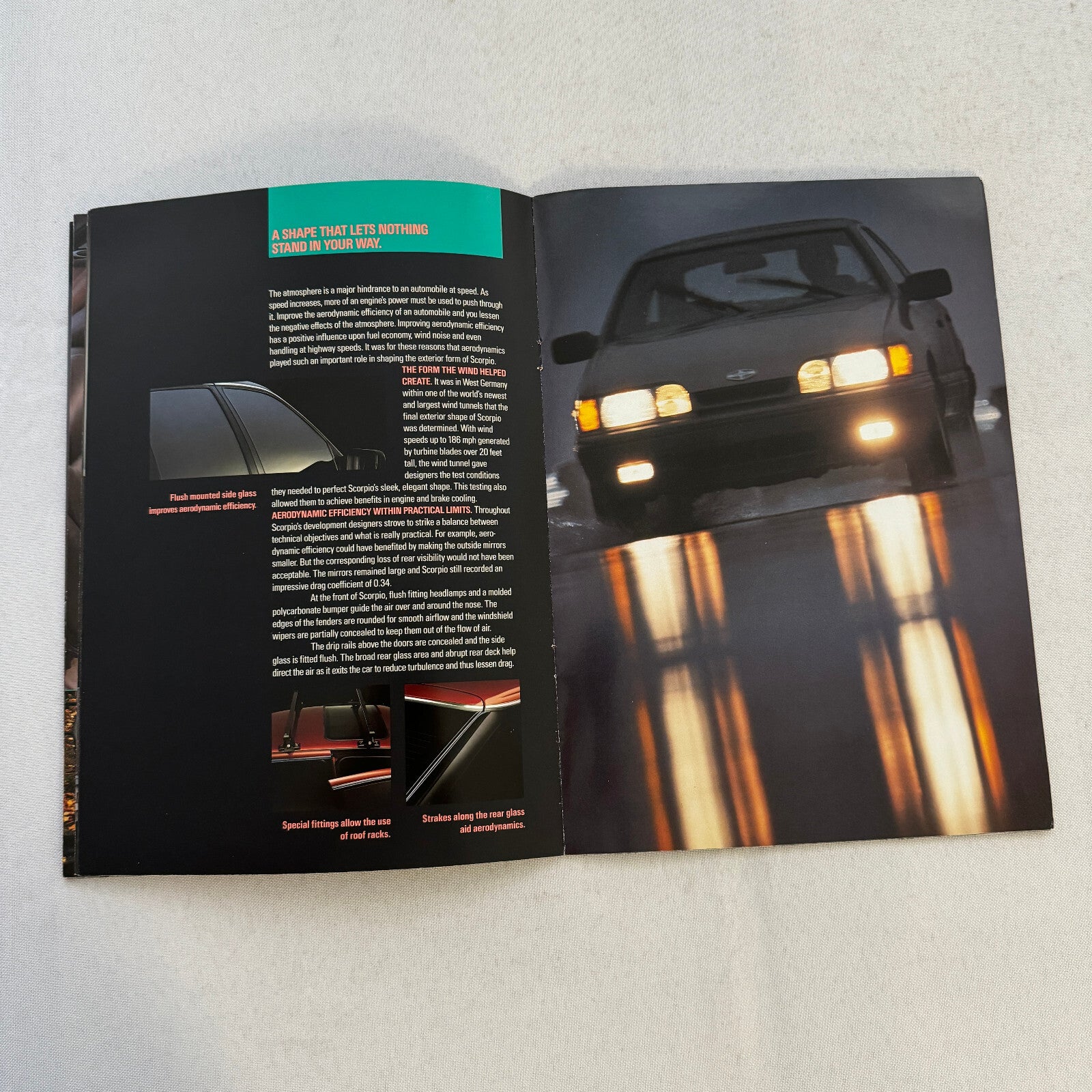 Merkur Scorpio Car Sales Brochure Catalog Advertising