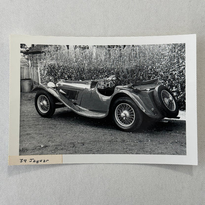 1939 Jaguar SS100 Car Photo Automobile Photograph Vintage Jaguar SS 100