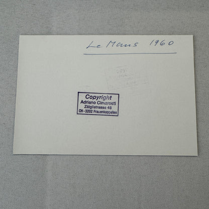 1960 LeMans Racing Photo Photograph Vintage Image Modern Print