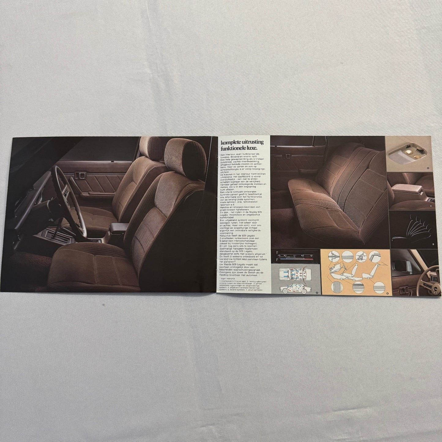 Vintage Mazda 929 L Legato Car Sales Brochure Mazda 929L DUTCH Text