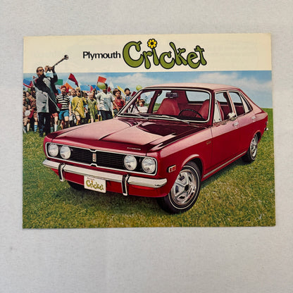 Plymouth Cricket Car Sales Brochure Catalog Sedan Bobby Gimby Cover Canadian