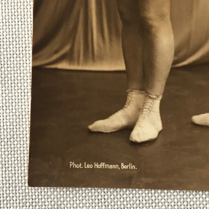 Circus Performer Real Photo Postcard Post Card RPPC Photograph Emil Sandow Trio