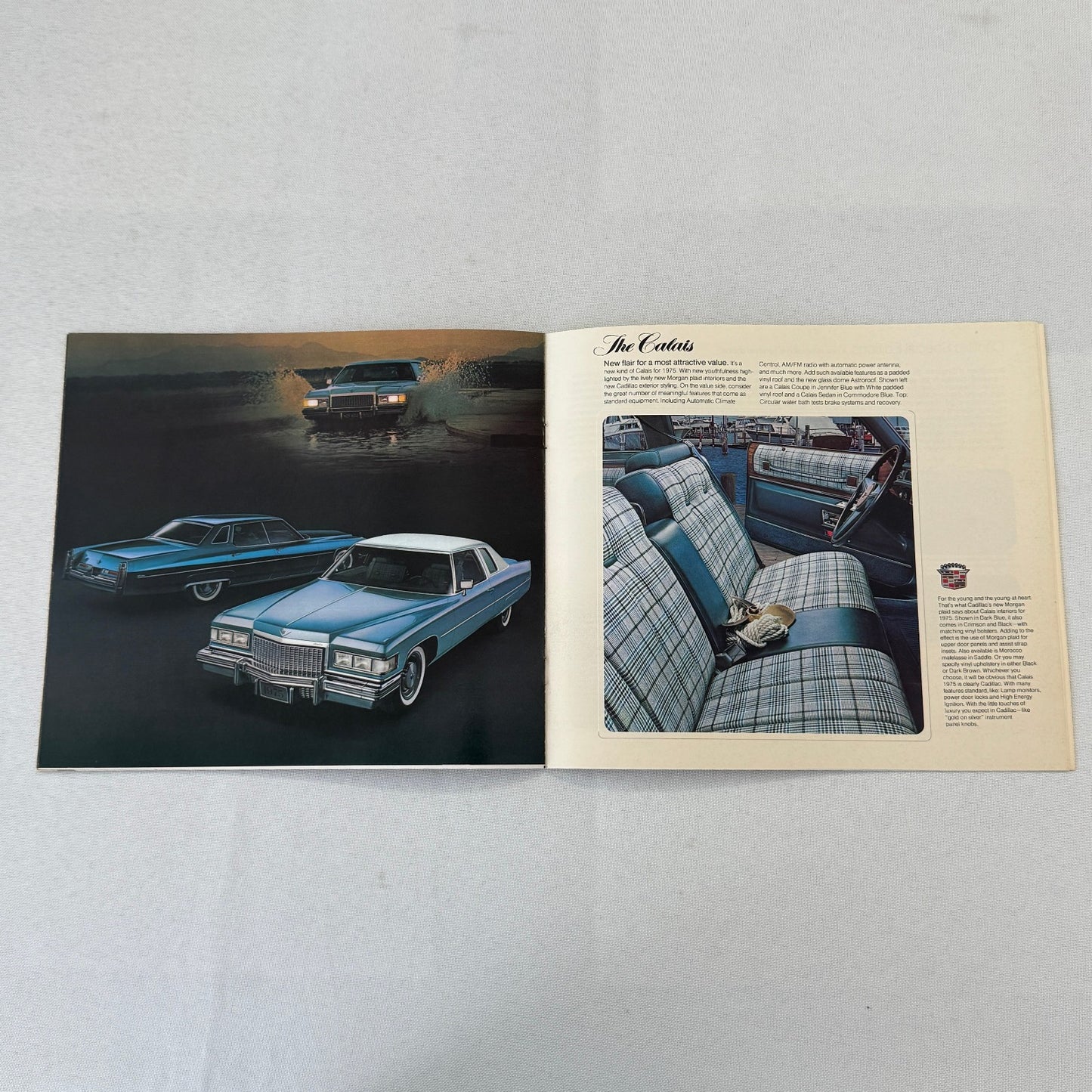 1975 Cadillac Car Sales Brochure Catalog Coupe DeVille Calais Eldorado +