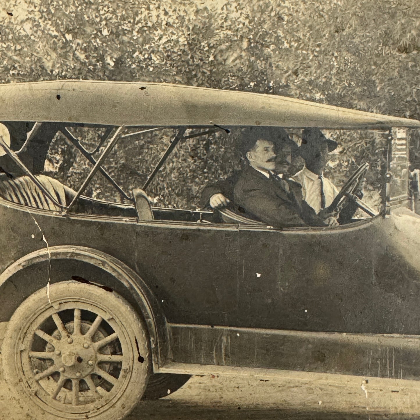 Antique Car Automobile Men Real Photo Postcard RPPC Photograph