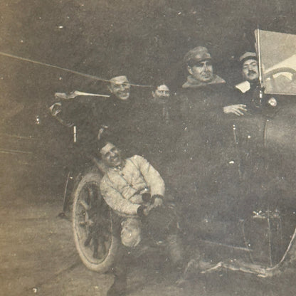 Vintage Photo Photograph Print People in Early Automobile Car