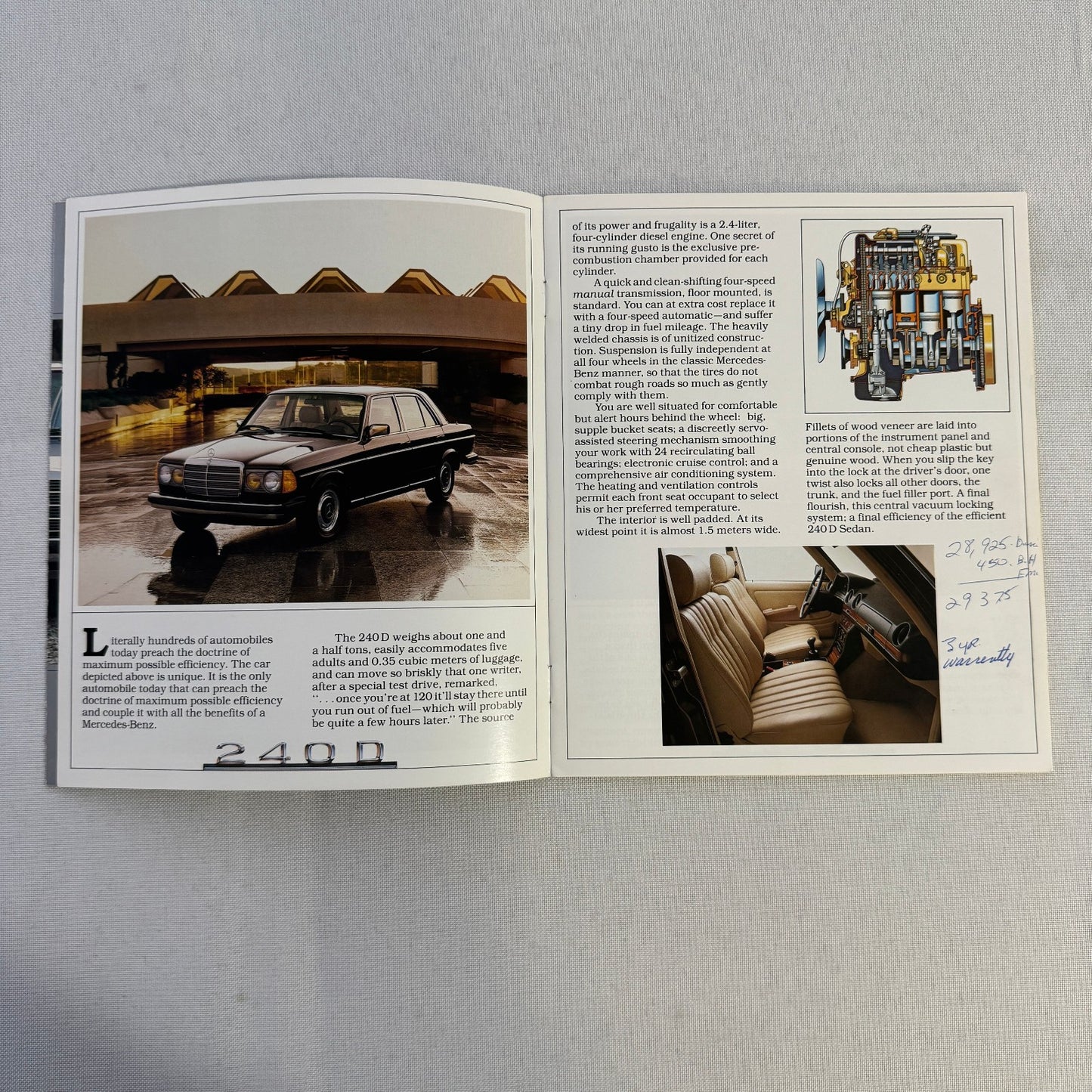 1983 Mercedes Benz Brochure Catalog 300D 380 SEC 380 SL 380 SEL 300SD 300CD TD