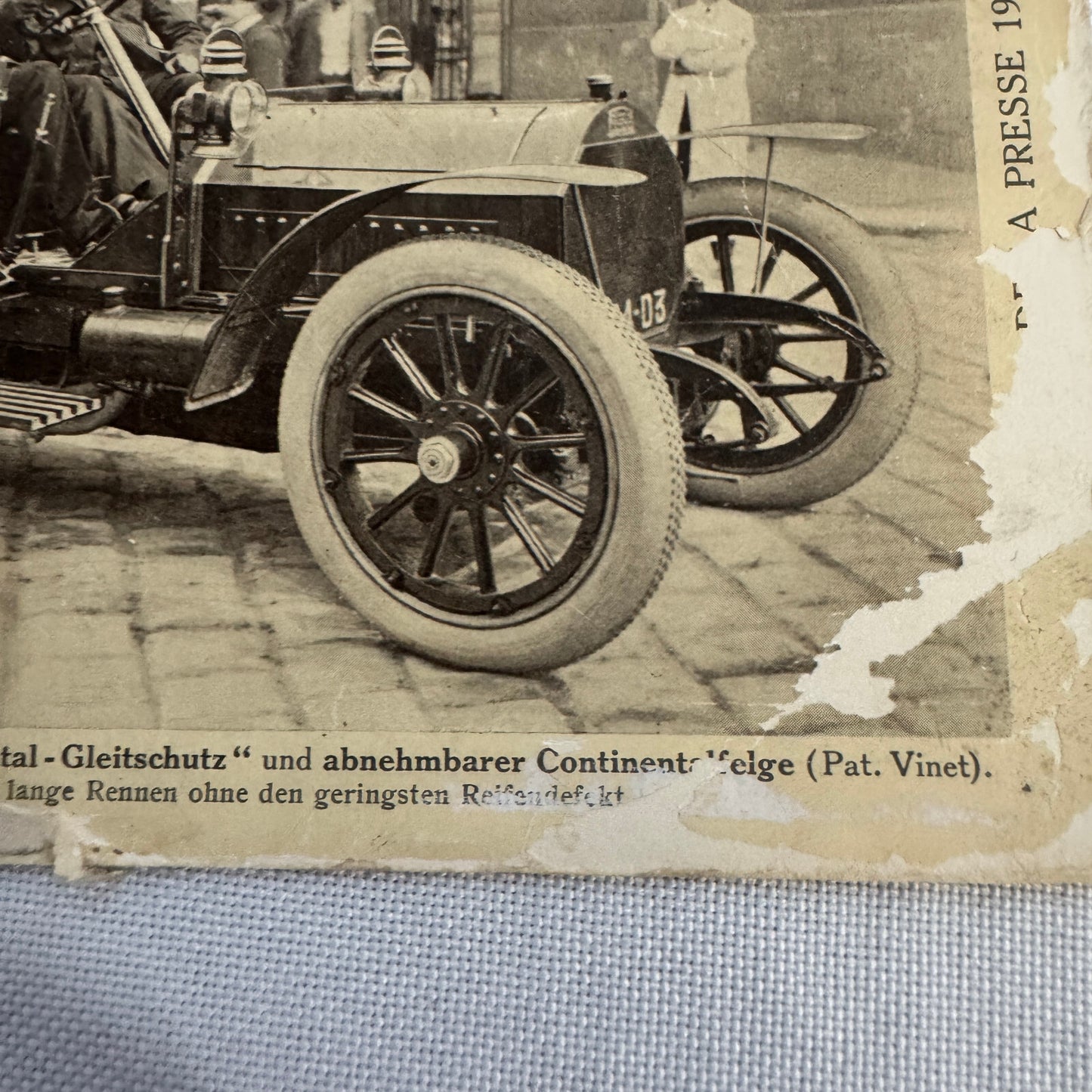 Vintage Car Automobile Postcard Post Card European AE