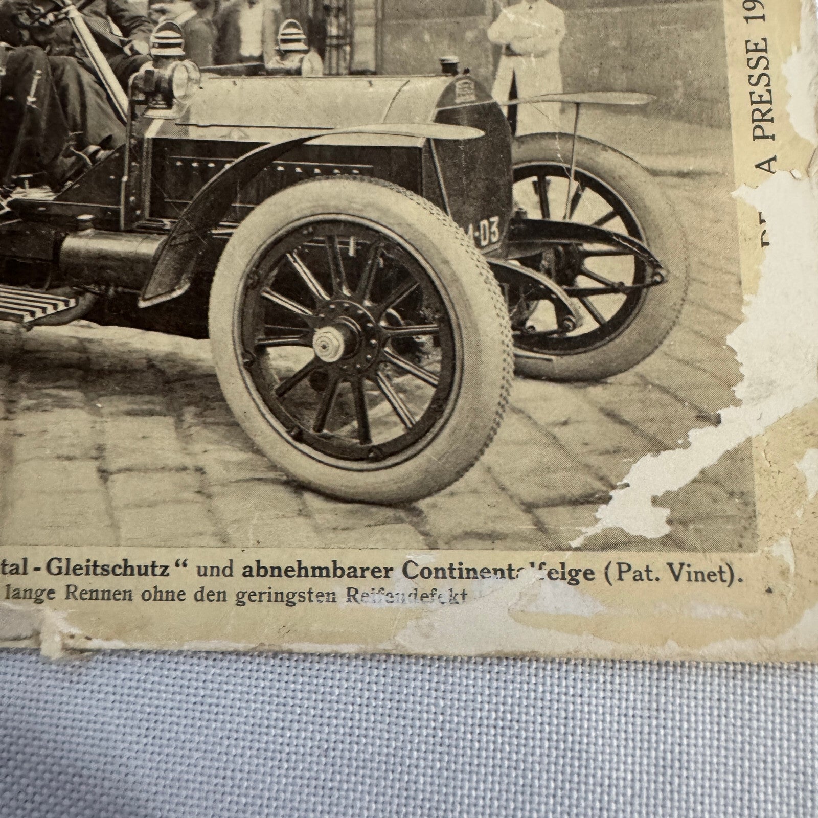 Vintage Car Automobile Postcard Post Card European AE