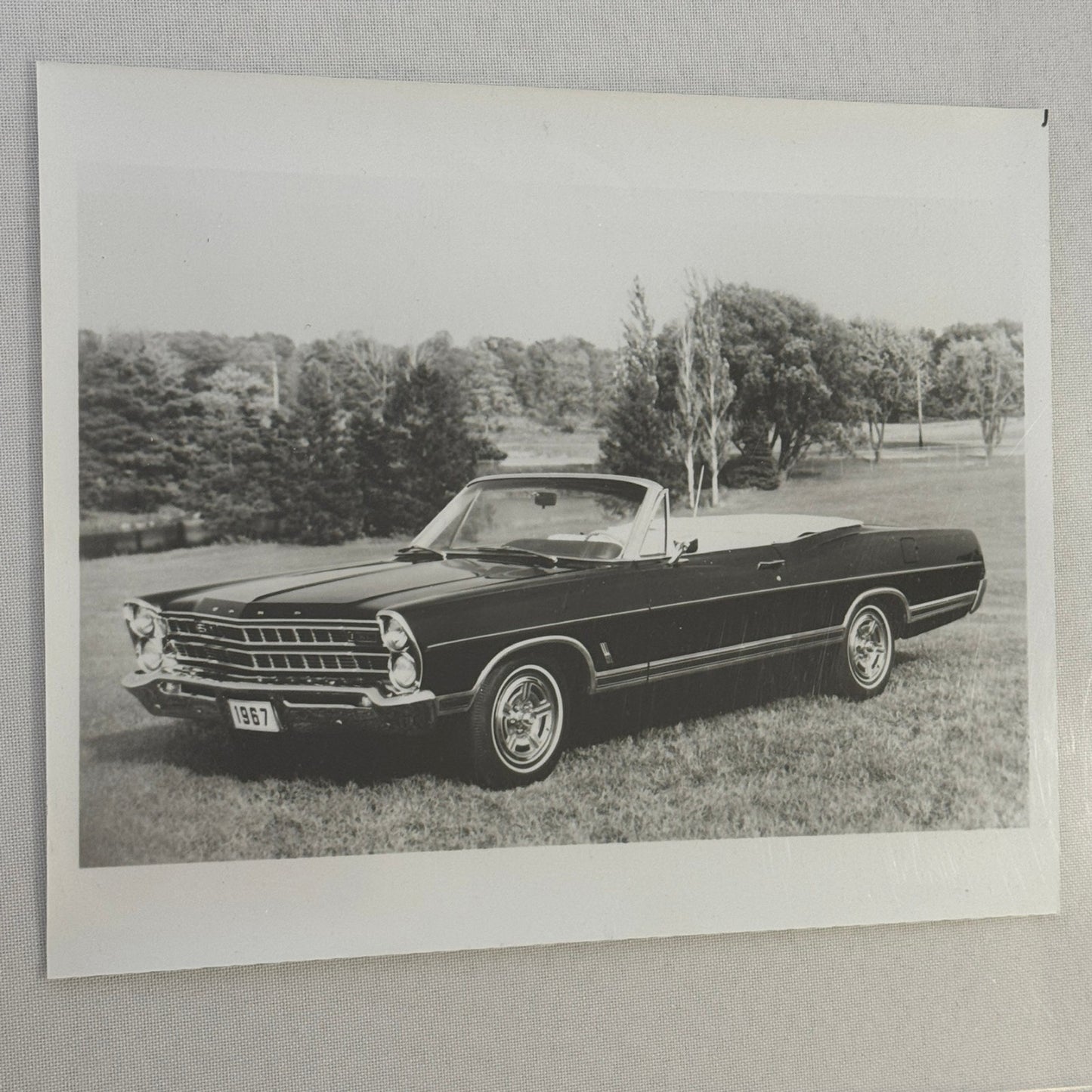 1967 Ford Galaxie 500XL Convertible Car Vintage Image Modern Print