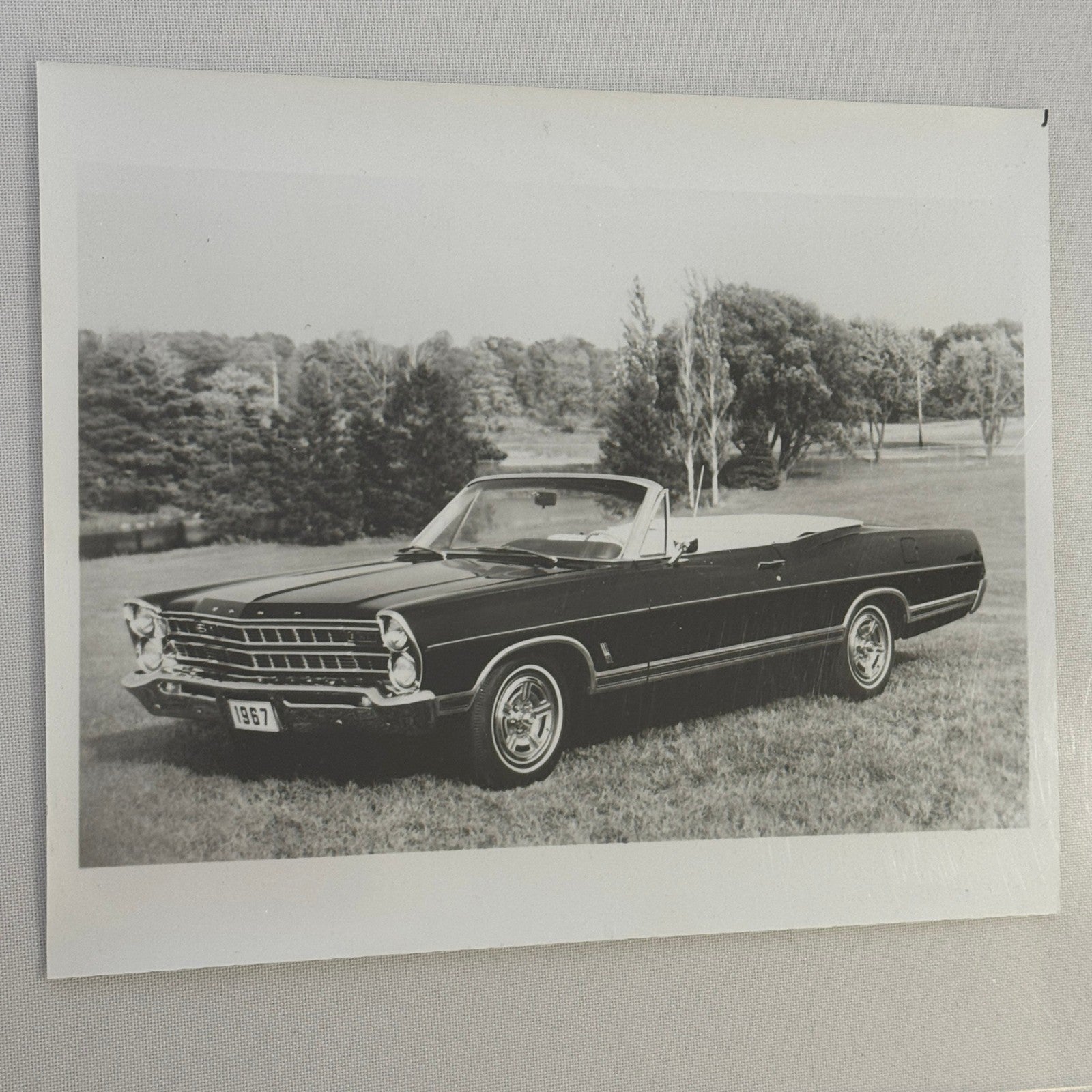 1967 Ford Galaxie 500XL Convertible Car Vintage Image Modern Print