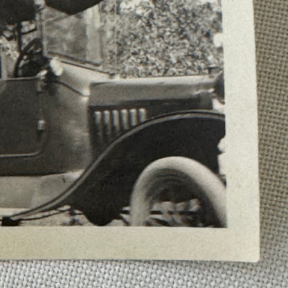 Vintage Car Photo Photograph Print People with Automobile Snapshot