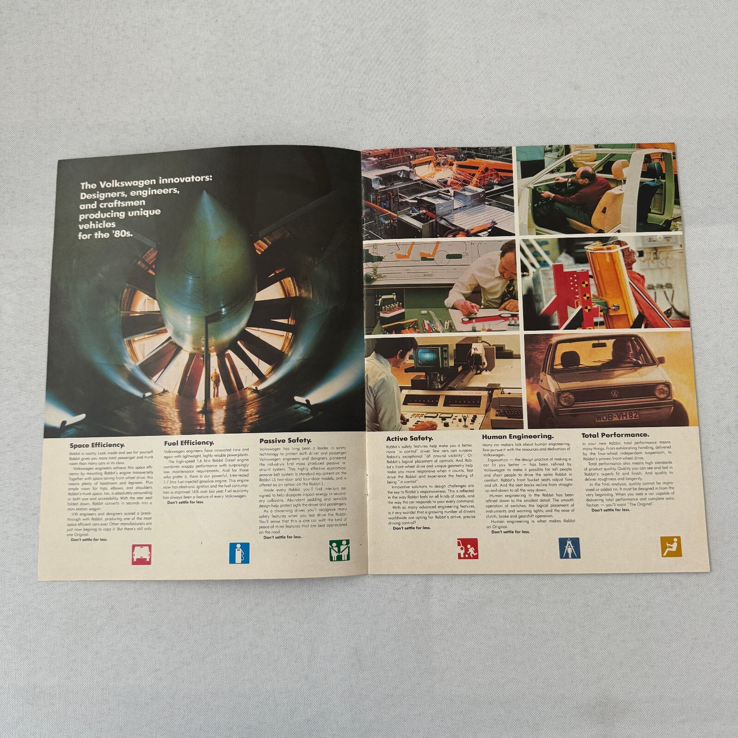 1981 Volkswagen VW Rabbit Car Sales Brochure Catalog Rabbit Convertible