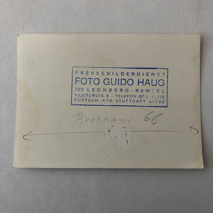 Vintage Racing Photo Photograph Jack Brabham 1966