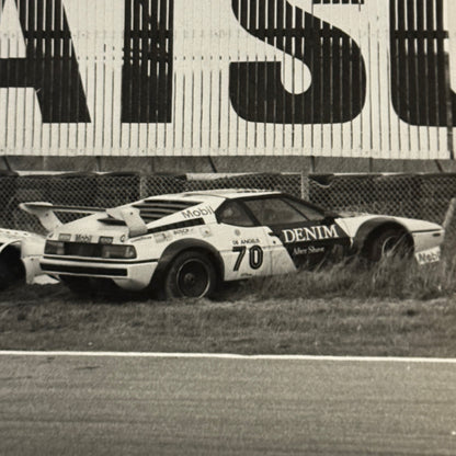 BMW M1 Racing Car Series Photo Photograph Crash Wreck