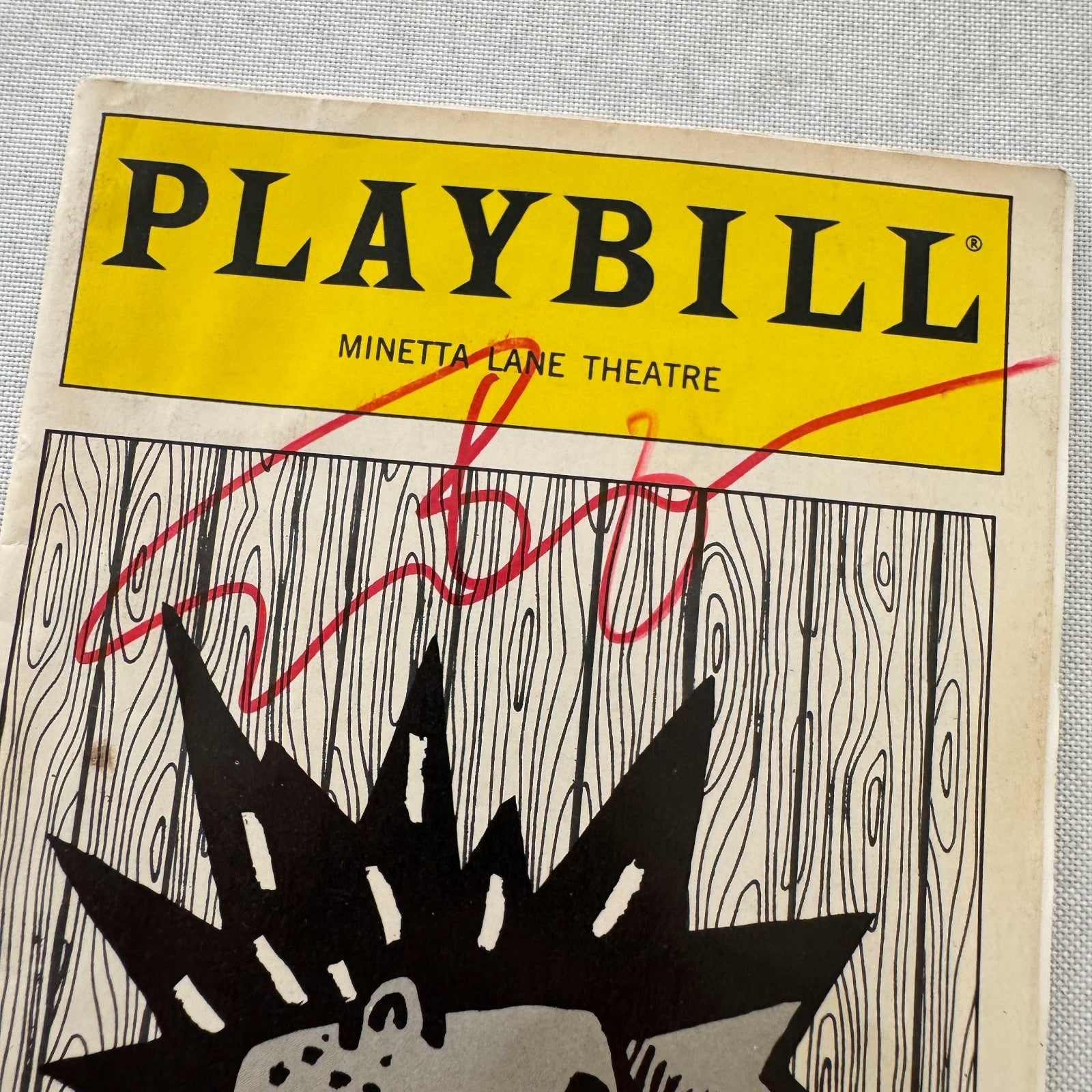 Pounding Nails in the Floor with My Forehead Eric Bogosian Signed Playbill