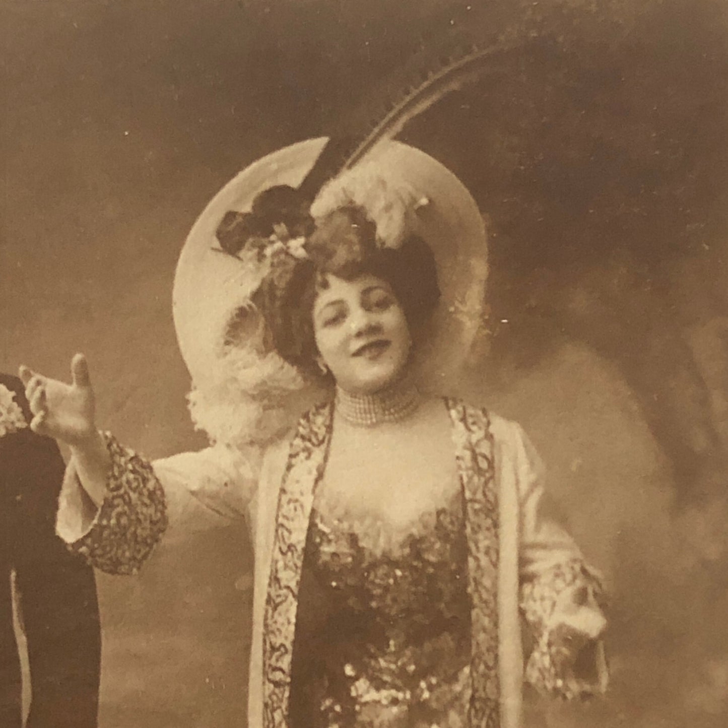 Circus Act Postcard Post Card Vintage Real Photo Postcard RPPC