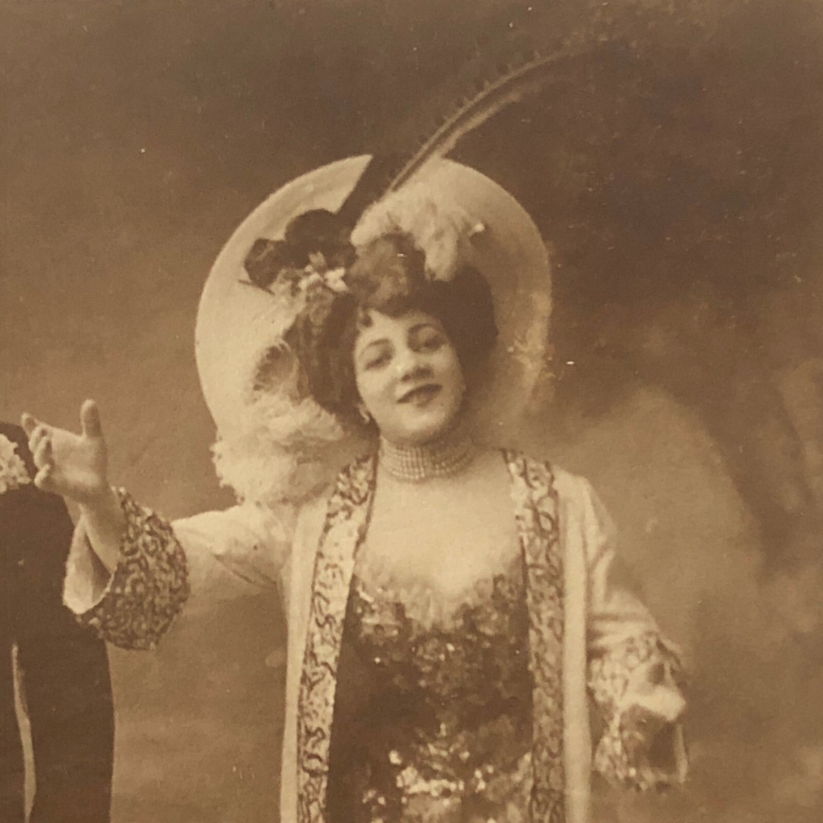 Circus Act Postcard Post Card Vintage Real Photo Postcard RPPC