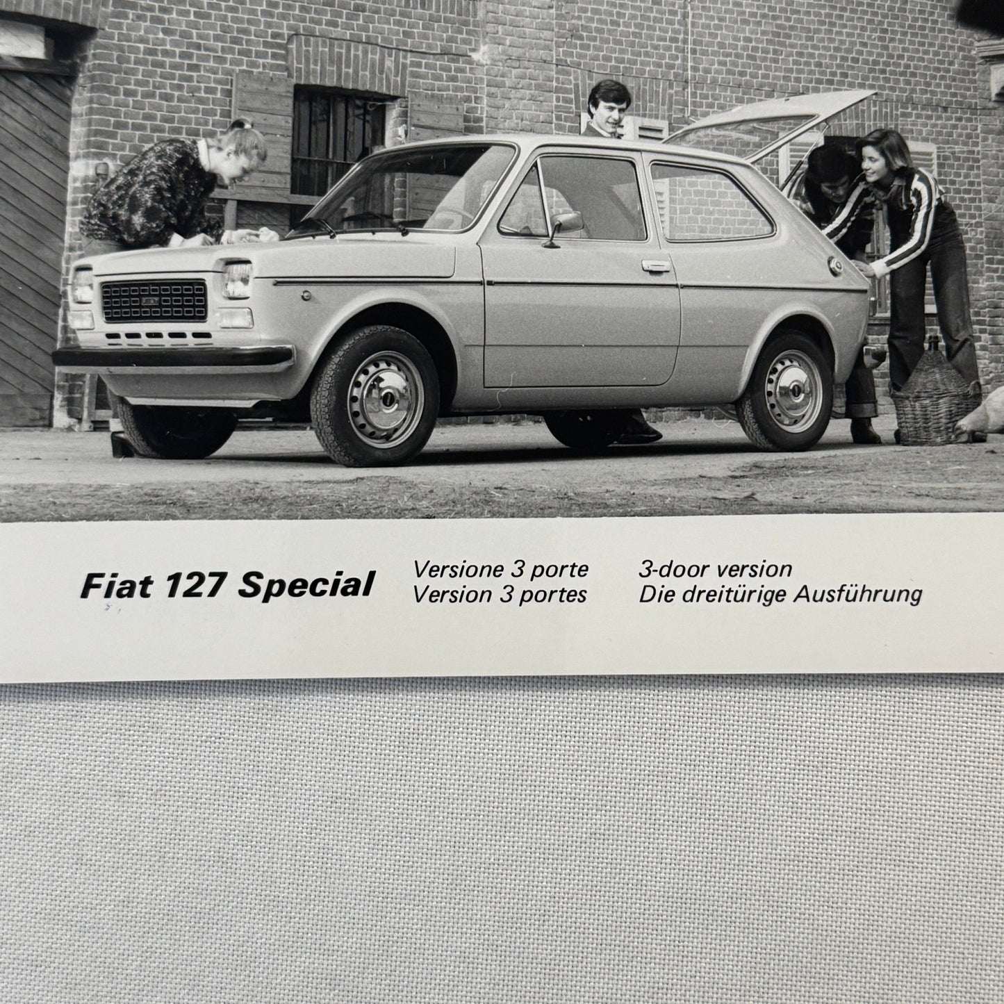 Fiat 127 Special Car Factory Press Photo Photograph Print Vintage 3 Door 1976
