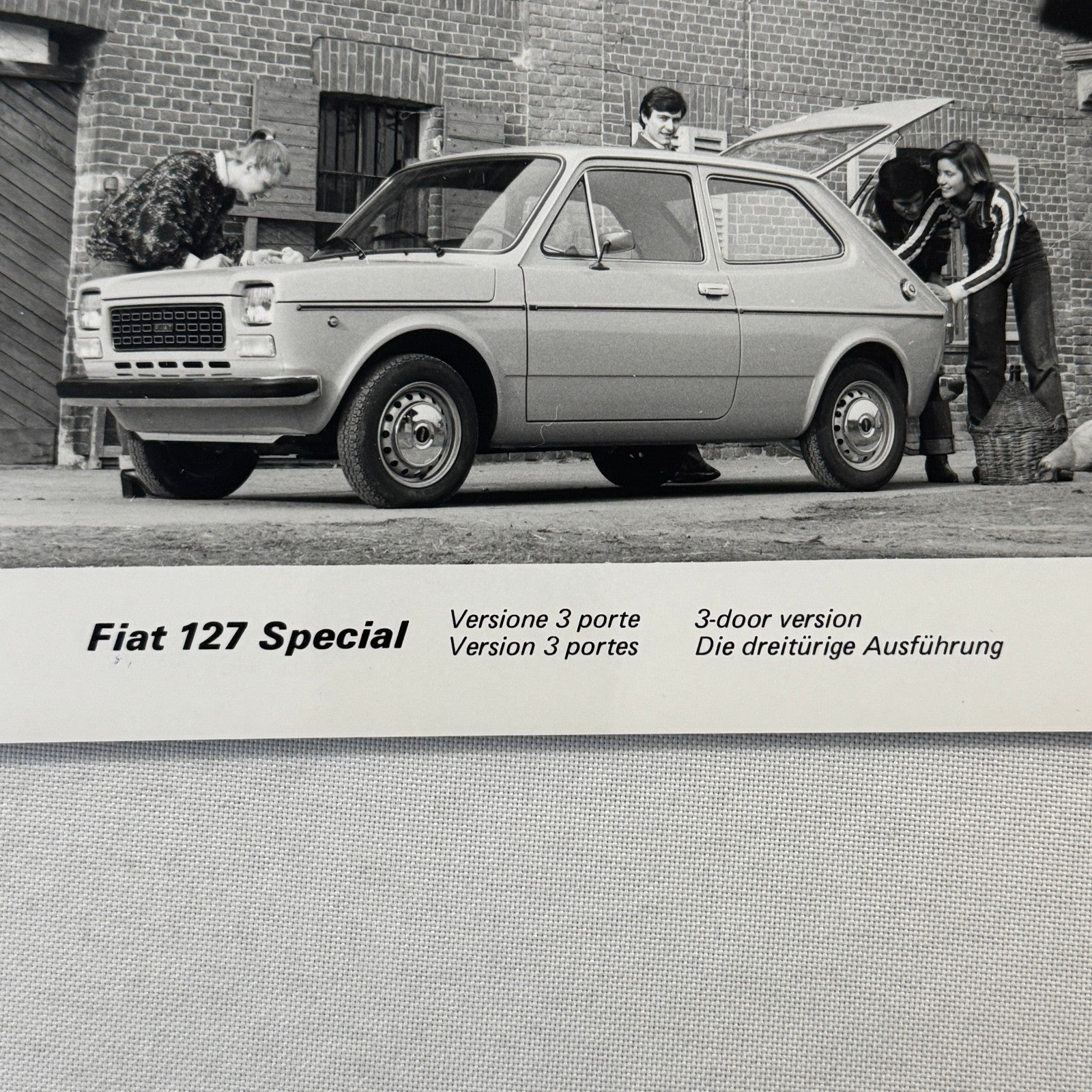 Fiat 127 Special Car Factory Press Photo Photograph Print Vintage 3 Door 1976