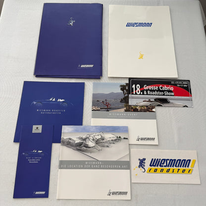 Wiesmann Car Sales Brochure Catalog Lot Wiesmann Roadster German Text