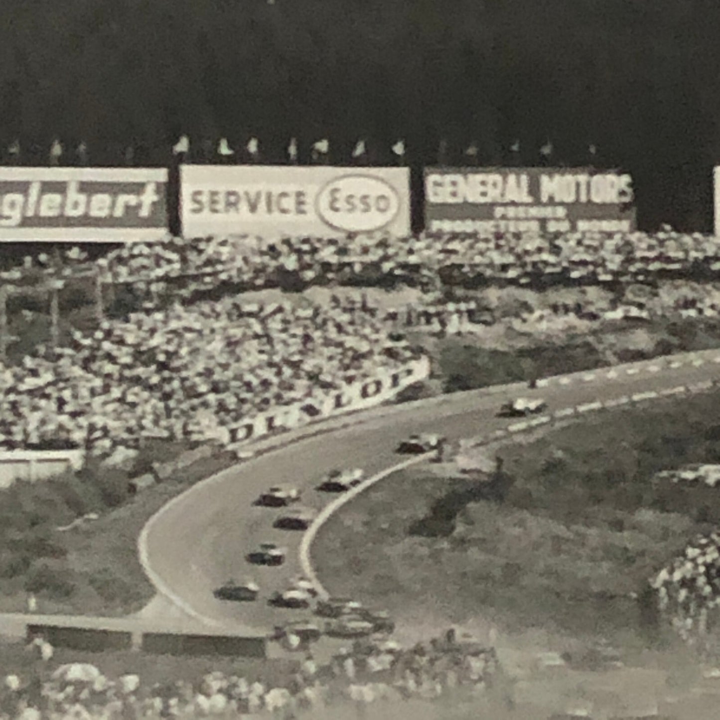 Vintage Car Racing Photo Photograph Print Tag AL22 E7