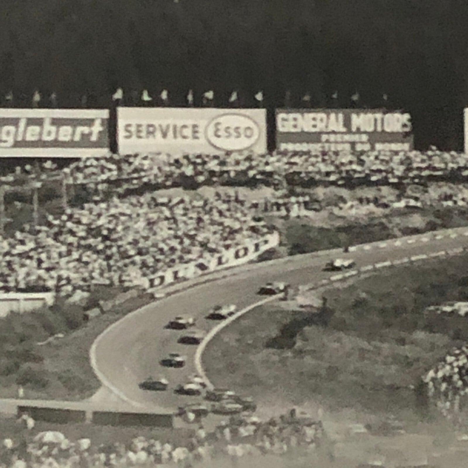 Vintage Car Racing Photo Photograph Print Tag AL22 E7