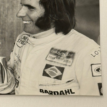 Vintage Racing Photo 1971 Austrian Grand Prix Emerson Fittipaldi Colin Chapman