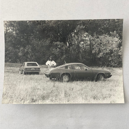 Vintage Car with Model Photo Photograph Lot of 4x Chevrolet Monza +