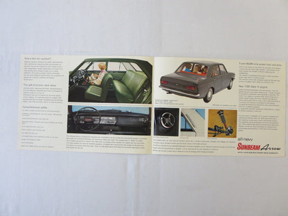 1960s Sunbeam Arrow Sales Brochure Advertising Rootes 