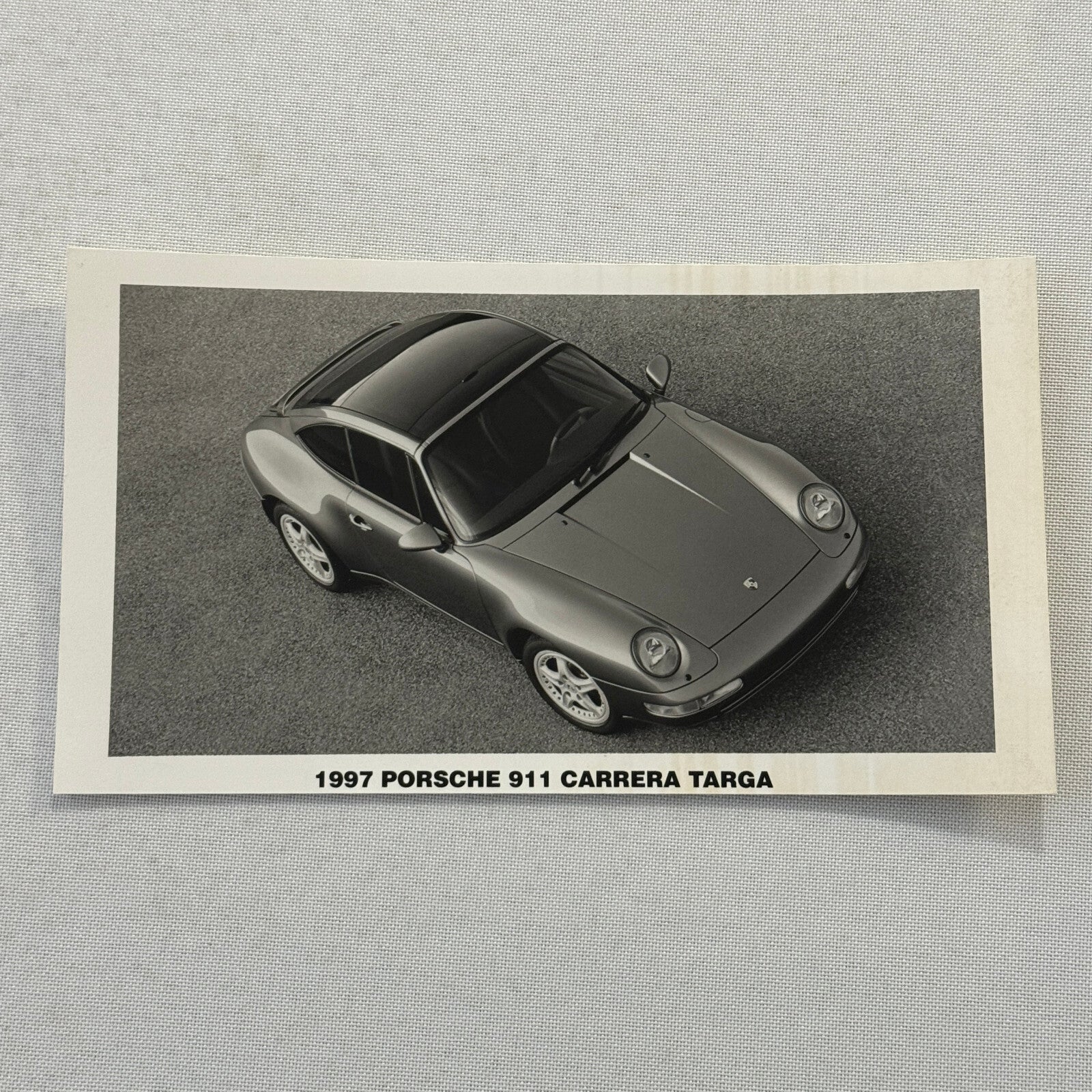 1997 Porsche 911 Carrera Targa Car Factory Press Photo Photograph Vintage