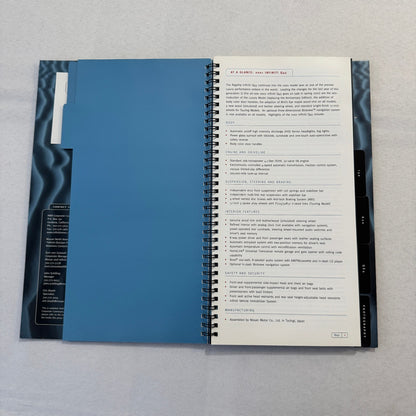 2001 Infiniti Car Press Kit Brochure Q45 I30 G20 QX4 Photo CD 35mm Slides