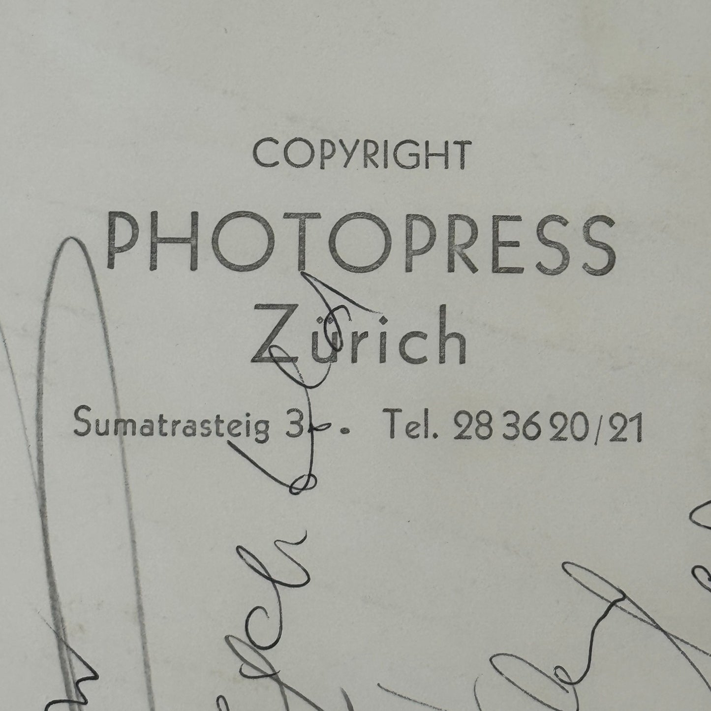 Vintage Motorcycle Racing Photo Photograph Print Photopress Zurich Switzerland