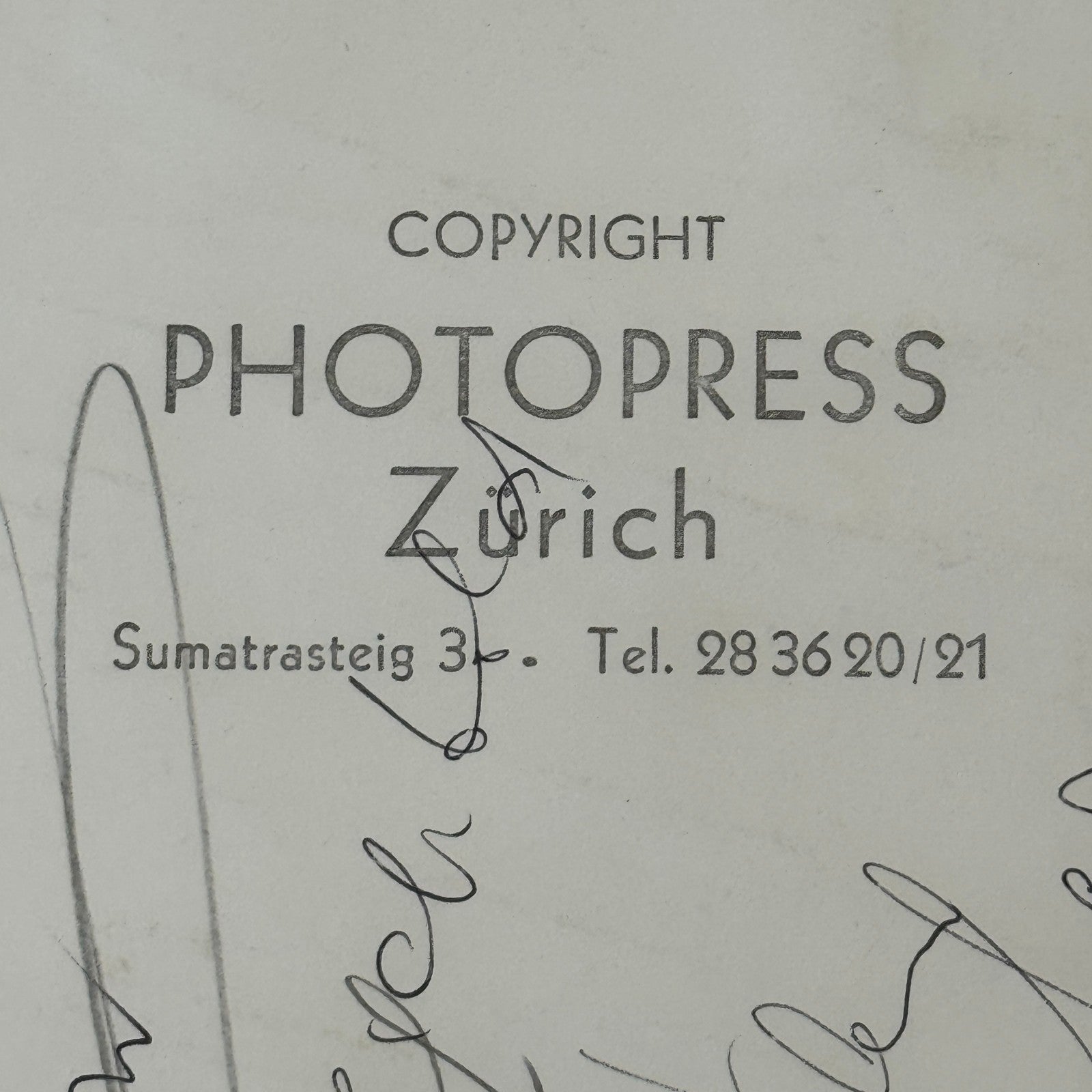 Vintage Motorcycle Racing Photo Photograph Print Photopress Zurich Switzerland