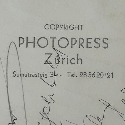 Vintage Motorcycle Racing Photo Photograph Print Photopress Zurich Switzerland