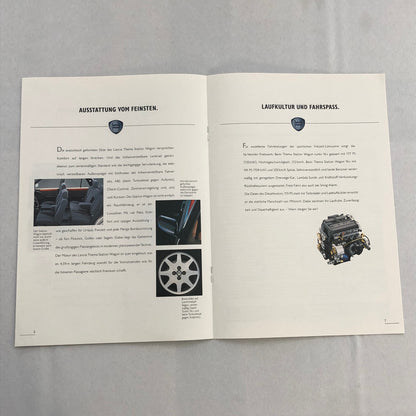 Lancia Thema Station Wagon Car Sales Brochure Catalog German