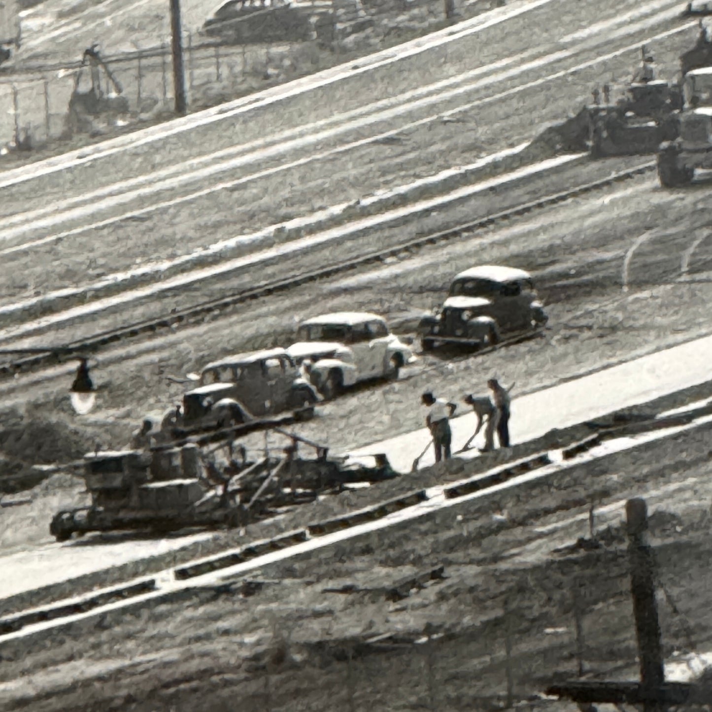 Vintage Cars on California Highway Photo Photograph Print Associated Press