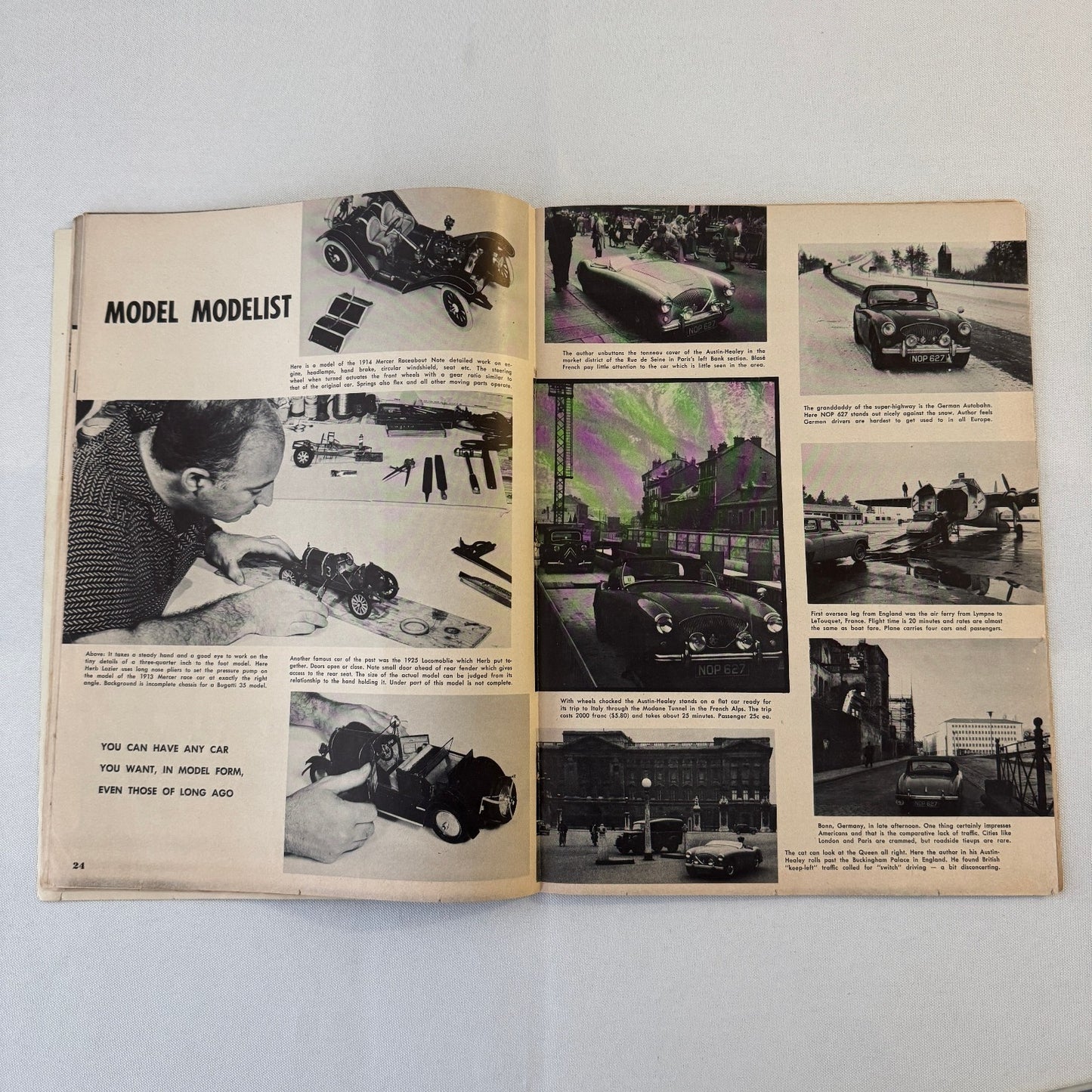 1955 Motorsport Magazine Racing Mercedes Benz 300SL Porsche Speedster Chrysler