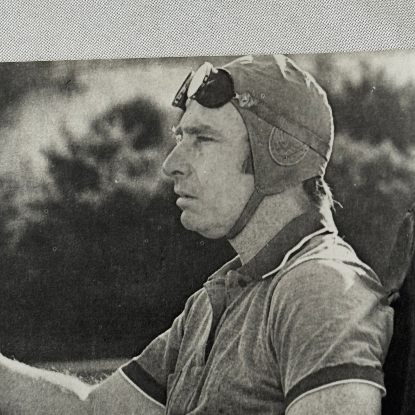 Juan Manuel Fangio Racing Driver Photo Photograph Print Vintage Italian
