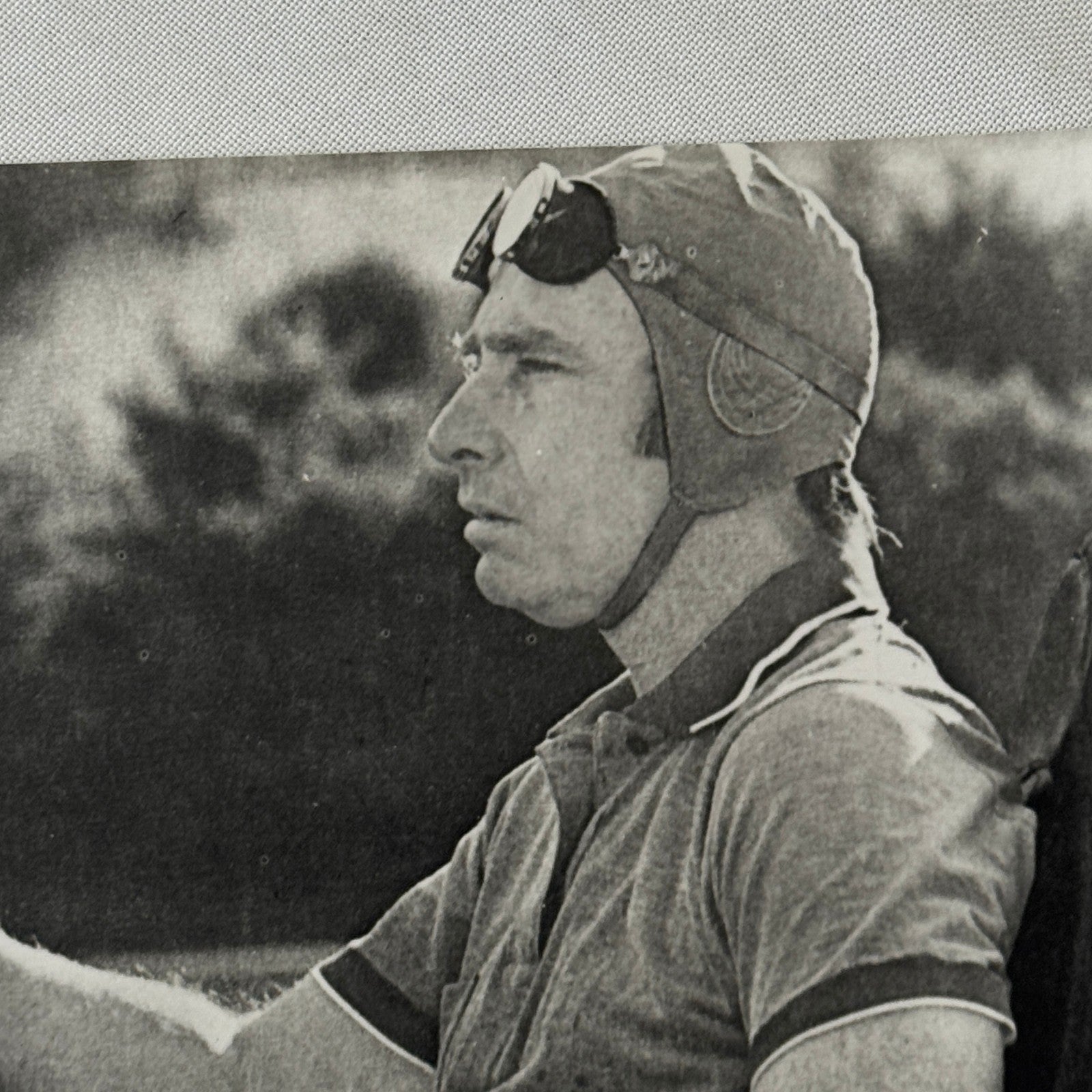 Juan Manuel Fangio Racing Driver Photo Photograph Print Vintage Italian