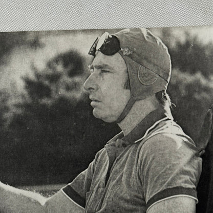 Juan Manuel Fangio Racing Driver Photo Photograph Print Vintage Italian