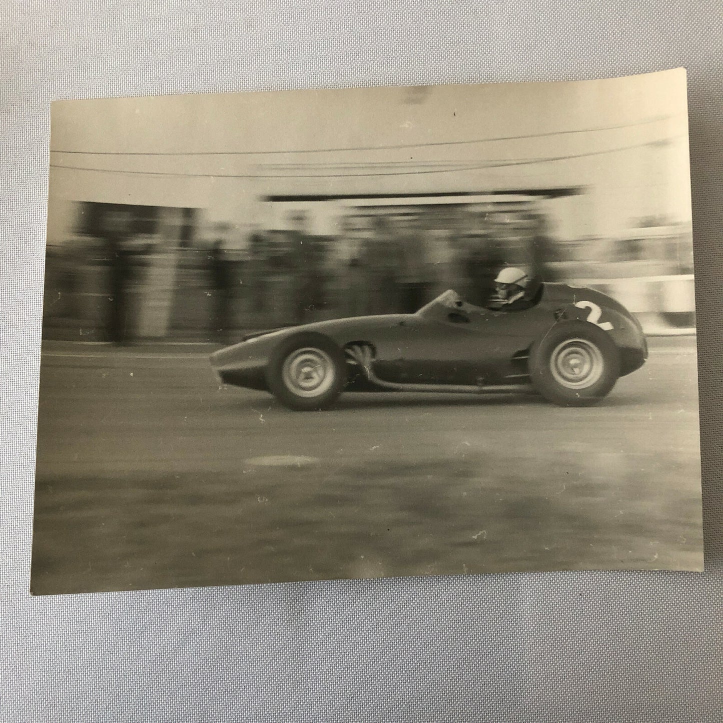 Vintage Racing Car Driver Photo Photograph Print 